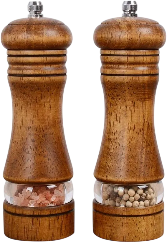Oak 6.5″ Classic Set — Haomacro salt and pepper grinder